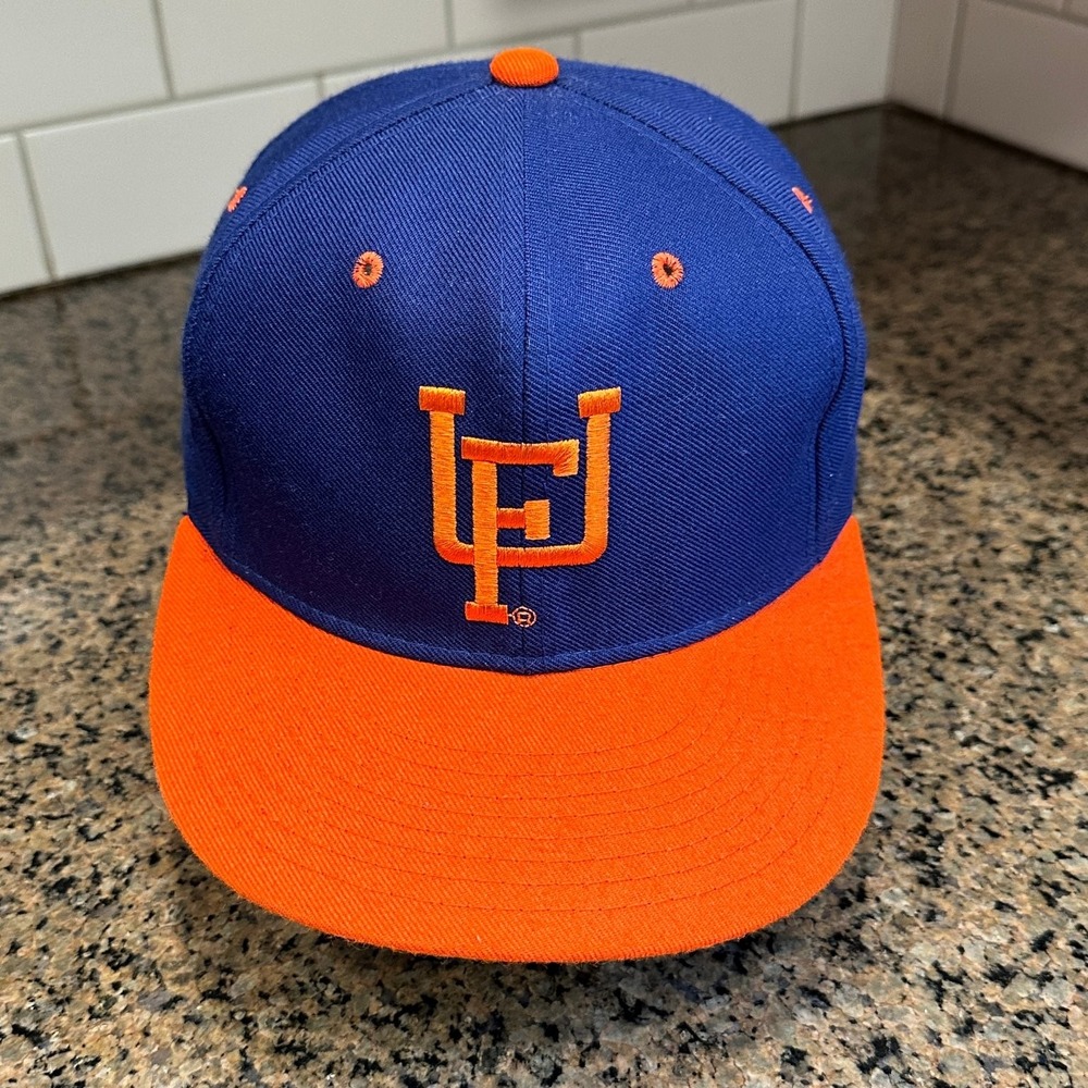 Florida Gators New Era PRO MODEL Hat Fitted Men 7 1/8 Blue Orange Wool Blend